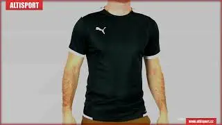 P&aacute;nsk&eacute; funkčn&iacute; triko PUMA TEAMLIGA JERSEY 704917 03 PUMA BLACKPUMA WHITE