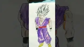 gohan beast drawing #dragonball #anime #drawing #ssj beast#dragonballzdrawing please subscribe