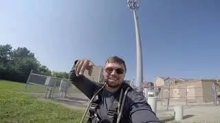 Climbing down a 150ft Monopole, in Lawrence Kansas. Tower life, Telecom work, cell tower #MRLGiii