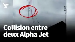 Deux Alpha Jet de la Patrouille de France entrent en collision