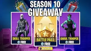 🔴GIFTING FREE SEASON 10 BATTLE PASS! GIFTING FREE SKINS LIVE IN FORTNITE! FREE SEASON X BATTLE PASS