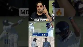 Mohammad Shami 52 runs 🔥 in #ranjitrophy #cricket #mdshami #ytshorts