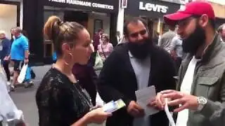 beautiful convert in islam at road