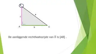 Goniometrie in een rechthoekige driehoek begrippen en terminologie