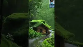 Rainy . Simple life. Rural cottage #relaxing music #nature #life #small #scenery #color #beautiful