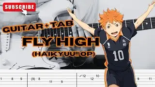 [GUITAR COVER WITH TAB] Haikyuu!!  OP  - Fly High!!