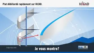 HiCAD : Le SECRET pour Modéliser un Plat Débillardé sur un Escalier Hélicoïdal !