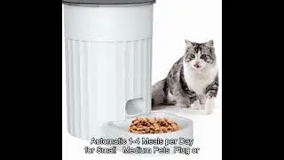 DADYPET Automatic Cat Feeder 3L Programmable Timer Memory Setting Pet Feeder Portion