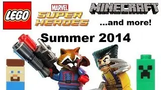 LEGO Summer 2014 sets! LEGO Marvel X-Men and GotG list, another Minecraft Microworld, and more!