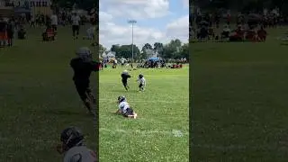 Dallas 40 yard touchdown run #2025 #football #youthfootball #7u #EastsideRaiders