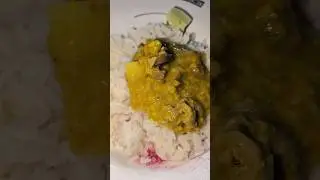 দুপুরের মেনু😄 #viral #shorts #youtubeshorts #eating #food #lalshak #trending