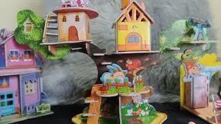 3D Puzzle Tree House DIY/Unboxing Hand Crafts/Miniature Tree House