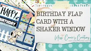 Tag Flap Birthday Shaker Card | Watercolor Pencil Tutorial | Craft Roulette