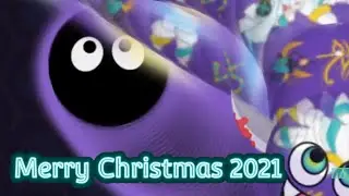 Wormate.io Merry Christmas 2021 Black Skin Special Gameplay Premiere + 2020 Christmas Recap Video