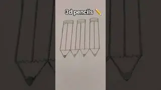 😱 3D Pencil Drawing | Realistic Illusion Art 👀✨ #drawandcraft #drawing #3dart #art #ytshorts #shorts