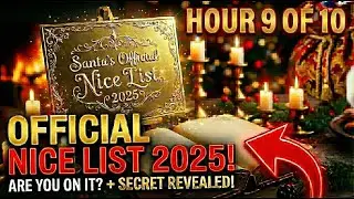 Santa's Official Nice List🎅 Magical Christmas Ambience, Relaxing Carols, & Warm Fire [4K] Part 9/10