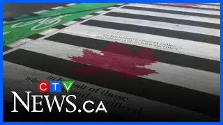 Smiths Falls honouring veterans year-round with new crosswalk