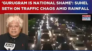 Heavy rainfall In Gurugram Triggers Traffic Chaos; Suhel Seth Says 'Bunch Of Jokers Running Haryana'