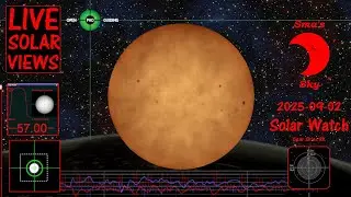 Live Solar Stream: Cloudy/Hazy Views, M-Class Flare Watch - Sept 2, 2025