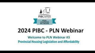 PIBC 2024 Peer Learning Network Webinar #3 - Affordability