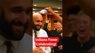 Indiana Fever Players Celebrating A Win Against Chicago Sky!