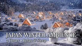 Shirakawa-go Winter Ambience ❄️ Traditional Japanese Music (Koto & Shakuhachi)