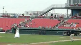 brian and kristin morelli's first pitch