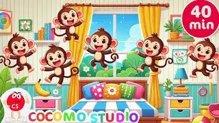 Kids Action Song | Five Little Monkeys Nursery Rhyme