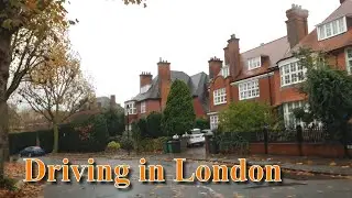 Driving in London. Primrose Hill to Paddington.