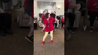 Senior living community audience members having fun dancing to classic country music #heartwarming