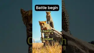 Cheetah vs Leopard 🐆🔥 &ndash; Speed vs Strength #cheetahvsleopard  #shorts   #animals