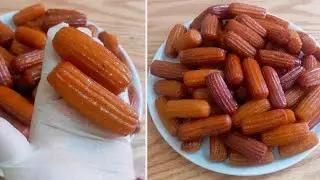 أفضل طريقه لعمل بلح الشام المقرمش..النقشه المظبوطه وطعمه أحلى من الجاهز
