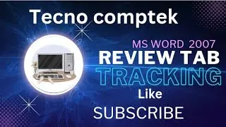Ms word 2007 review Tab Tracking option #trendingvideo #windows #wordprocessor