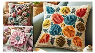 Beautiful Crochet Cushion Designs | Cozy& Artistic Home Decor #design # crochet #cushion