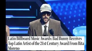 Latin Billboard Music Awards: Bad Bunny получает награду &laquo;Лучший латиноамериканский артист XXI века&raquo;