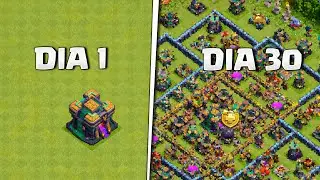 Passei 30 dias MELHORANDO uma VILA Cv14 com Passe! Clash of clans