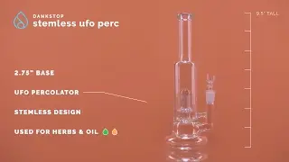 Dankstop - UFO Perc Water Pipe