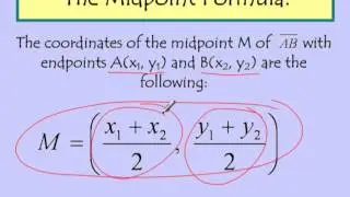 Distance midpoint and slope