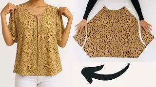 ✅ Пошив блузок своими руками ✂️🍁 Самый простой крой и шитье блузок в мире