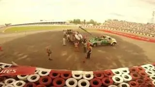 Full HD Felip&eacute; Massa and sergio P&eacute;rez crash at Grand Prix Canada 2014