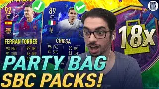 PARTY BAG IS HERE!😲 x18 PARTY BAG SBC PACKS! FIFA 22 ULTIMATE TEAM