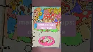 a closeup of my March cover page. #bujo #bujocover #bujoinspiration #bulletjournal
