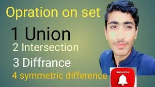 Operation on Set Union Intersection Different Semantic Difference#education #english #easy 