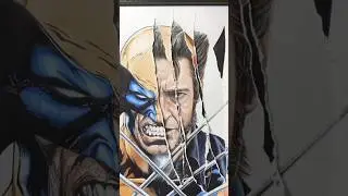 Wolverine Drawing 3 in  One 😱 | Anime Drawing | #shorts #anime #drawing #trending