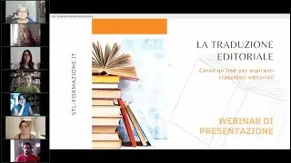 CORSO ON LINE 'LA TRADUZIONE EDITORIALE' | WEBINAR DI PRESENTAZIONE