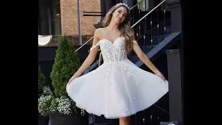 THE PERFECT LITTLE WHITE DRESS 👰 #shorts #weddingdress