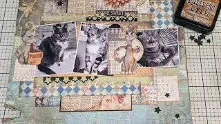 Scrapbook Layout- Stamperia Furry Friends