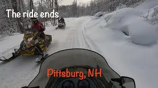 FIRST SNOWMOBILE RIDE WRAP UP. PITTSBURG, NH.  1/3/26. 