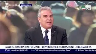 Luigi Sbarra ospite di Rainews