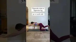 Exercise : Bird Dog. If you have a weak core you need to be doing these. #birddog #coreworkout #abs